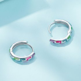Pandora Style Cyber Luminous Hoop Earrings - SCE1645
