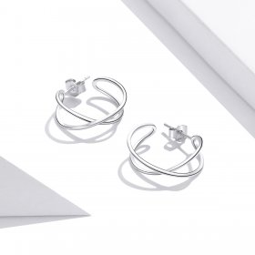 PANDORA Style Intertwined Love Stud Earrings - SCE1195