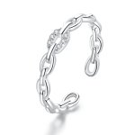 PANDORA Style Geometric Chain Open Ring - BSR145