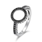 Silver Sparkling Halo Ring - PANDORA Style - SCR112