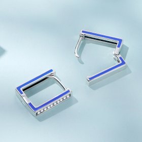 PANDORA Style Simple Square Hoop Earrings - SCE1504