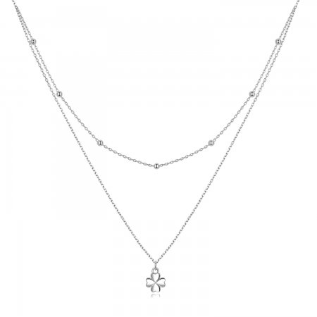 PANDORA Style Double Clover Necklace - SCN481
