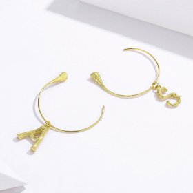 PANDORA Style Letter A&S Drop Earrings - SCE704