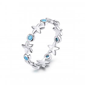 Silver Starfish Ring - PANDORA Style - SCR527