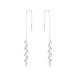 Pandora Style Silver Dangle Earrings, Shiny Wheat - BSE447