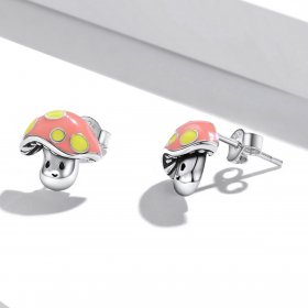PANDORA Style Cute Little Mushroom Stud Earrings - SCE1336