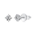 Pandora Style 0.1Ct Moissanite Studs Earrings (Two Certificates) - MSE038
