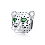 Pandora Style Silver Charm, Cheetah Head - SCC1675