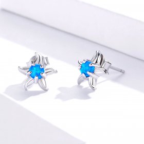 PANDORA Style Blue Starfish Stud Earrings - SCE886