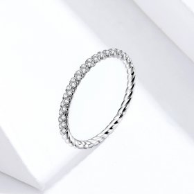 Pandora Style Silver Ring, Love - SCR624