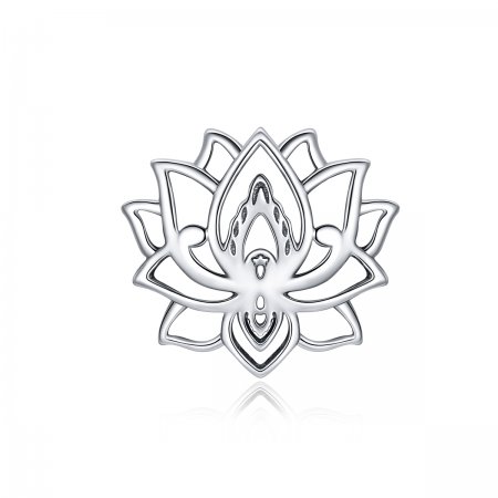 Pandora Style Silver Charm, Blooming Lotus - SCC1724