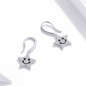 PANDORA Style Smile Star Drop Earrings - SCE946