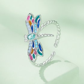 Pandora Style Dragonfly Ring - BSR385