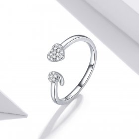 Pandora Style Silver Open Ring, Affiliated - SCR706