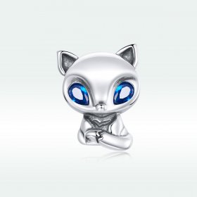 Pandora Style Silver Charm, Lively Little Fox - SCC1808