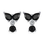 PANDORA Style Black Zircon Stud Earrings - SCE1507