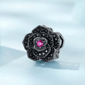 PANDORA Style Black Rose Charm - SCC2380