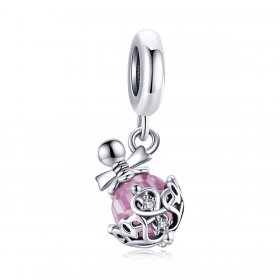 Pandora Style Silver Bangle Charm, Perfume Bottle - SCC1734