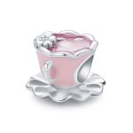 Pandora-style Flower Tea Cup Charm - SCC2563