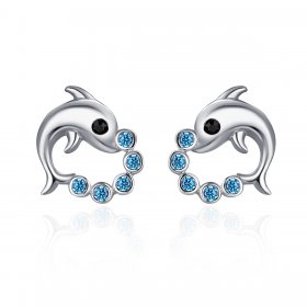 Silver Ocean Spirit Stud Earrings - PANDORA Style - SCE179