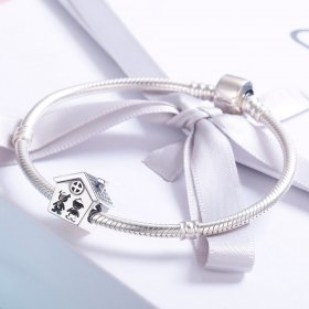 Pandora Style Silver Charm, Perfect Life With A Loving Home - SCC541