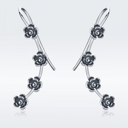 PANDORA Style Creative Beautiful Flower Drop Earrings - VSE010
