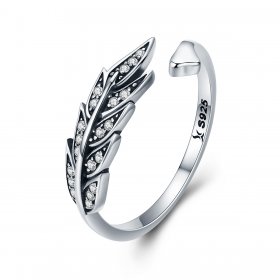 Silver Gorgeous Leaves Ring - PANDORA Style - SCR313