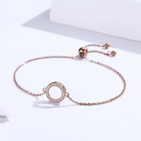Rose Gold Destiny Slider Bracelet - PANDORA Style - SCB030-C