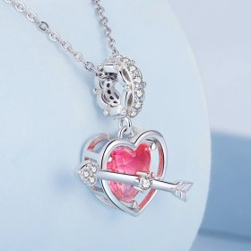 PANDORA Style Piercing Heart Dangle Charm - BSC680