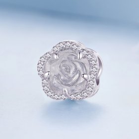 Pandora Style Crystal Rose Charm - BSC904