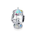 Pandora Style Silver Charm, Carousel, Multicolor Enamel - SCC1499