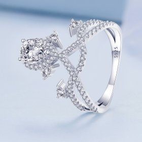 Pandora Style Tiara Ring - BSR368