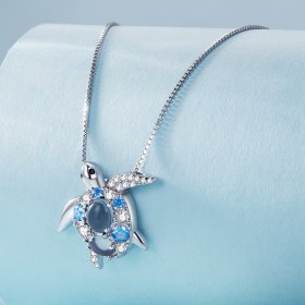 Pandora Style Necklace with Sea Turtle - BSN331