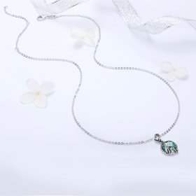 Silver Love of Mermaid Necklace - PANDORA Style - SCN262