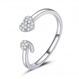 Pandora Style Silver Open Ring, Affiliated - SCR706