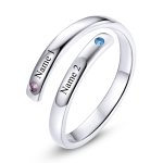 PANDORA Style Engraved Double Open Ring - SCR747