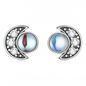 PANDORA Style Bright Moon Stud Earrings - SCE1335