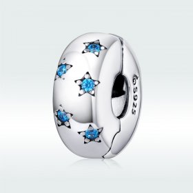 Pandora Style Silver Charm, Waves In The Sun - BSC253