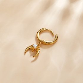 PANDORA Style Mysterious Spain - Starburst Hoop Earrings - SCE1145