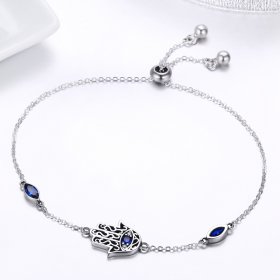 Silver Spoil Chain Slider Bracelet - PANDORA Style - SCB076