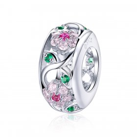 Pandora Style Silver Charm, Spring - BSC039
