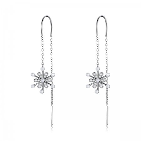 PANDORA Style Snowflakes Drop Earrings - SCE1305