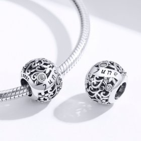 Pandora Style Silver Charm, June Birthstone - SCC1385-6