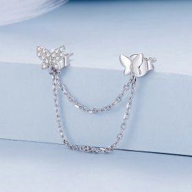 Pandora-style Butterfly Stud Earrings - BSE876
