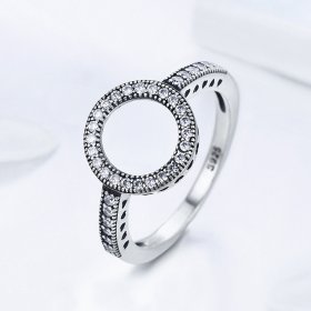 Silver Ring of Halo Ring - PANDORA Style - SCR041