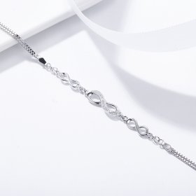 Silver Endless Elegance Slider Bracelet - PANDORA Style - SCB037