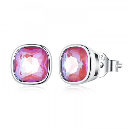 PANDORA Style Mocha Fluorescent Stud Earrings - SCE1413