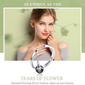 Silver Tears of Flowers Ring - PANDORA Style - SCR314