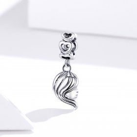 Pandora Style Silver Bangle Charm, Mother and Daughter - BSC275