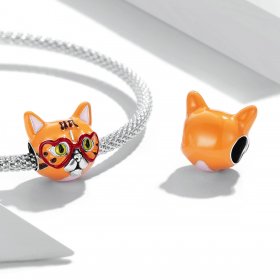 PANDORA Style Sweetheart Big Orange Cat Charm - SCC2092